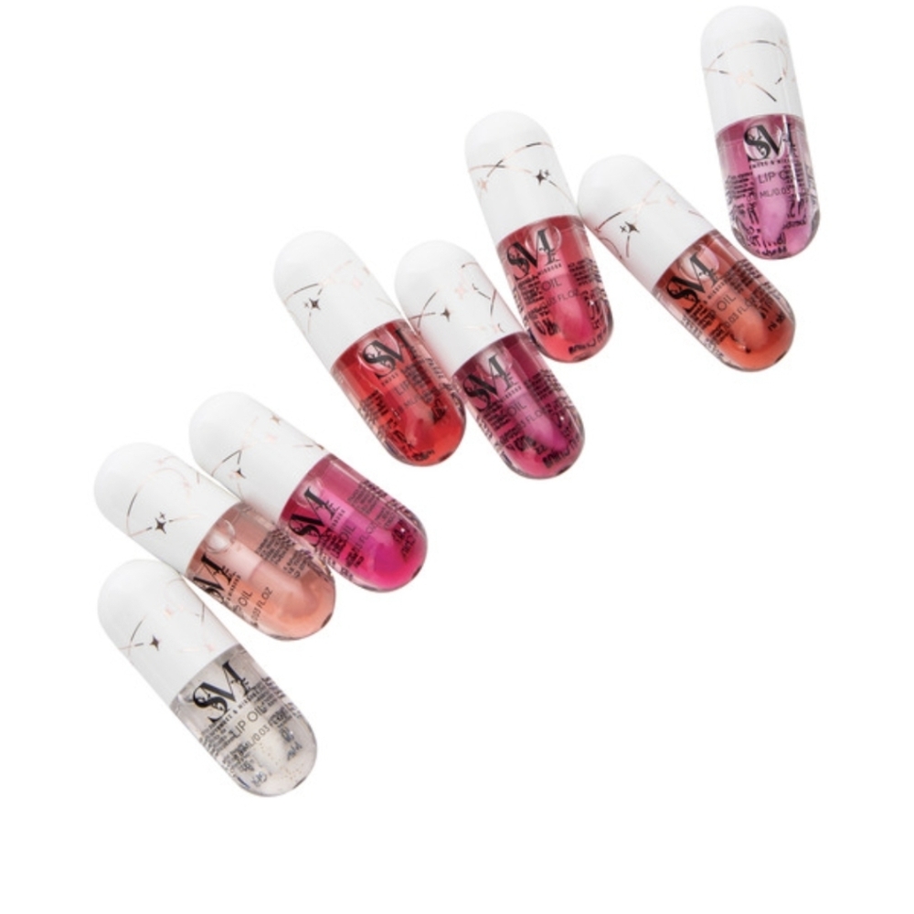 SM Glaze & Go 8-PC Mini Lip Oil Set | Great Valentine’s or Galentine’s Day Gift - Picture 3 of 4